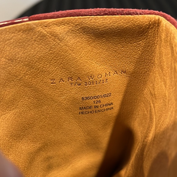 Zara suede ankle boots size 39/ US 8 - Picture 7 of 8